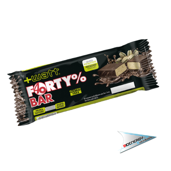 +Watt - FORTY% BAR (Confezione 20 barrette da 80 gr) - 